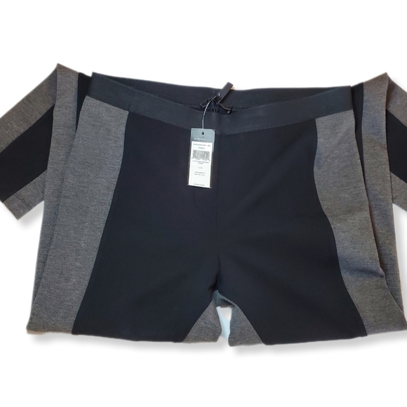 BCBGMAXAZRIA Dark Heather Charcoal Sasha Leggings Sz L - Picture 1 of 13